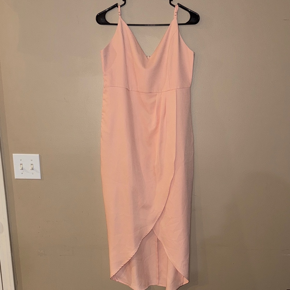 Elegant Pink Sleeveless Dress